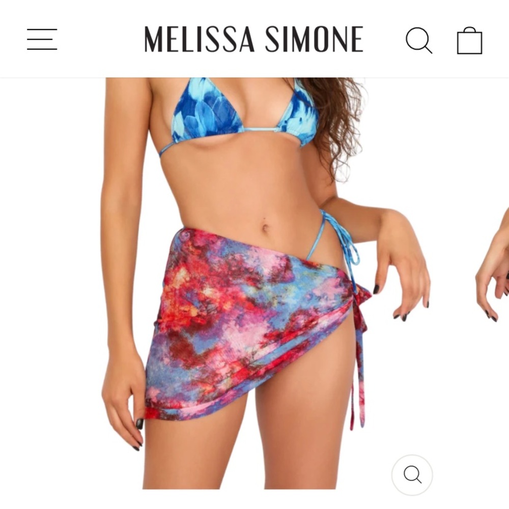 Vashtie Mesh Wrap Skirt  by Melissa Simone